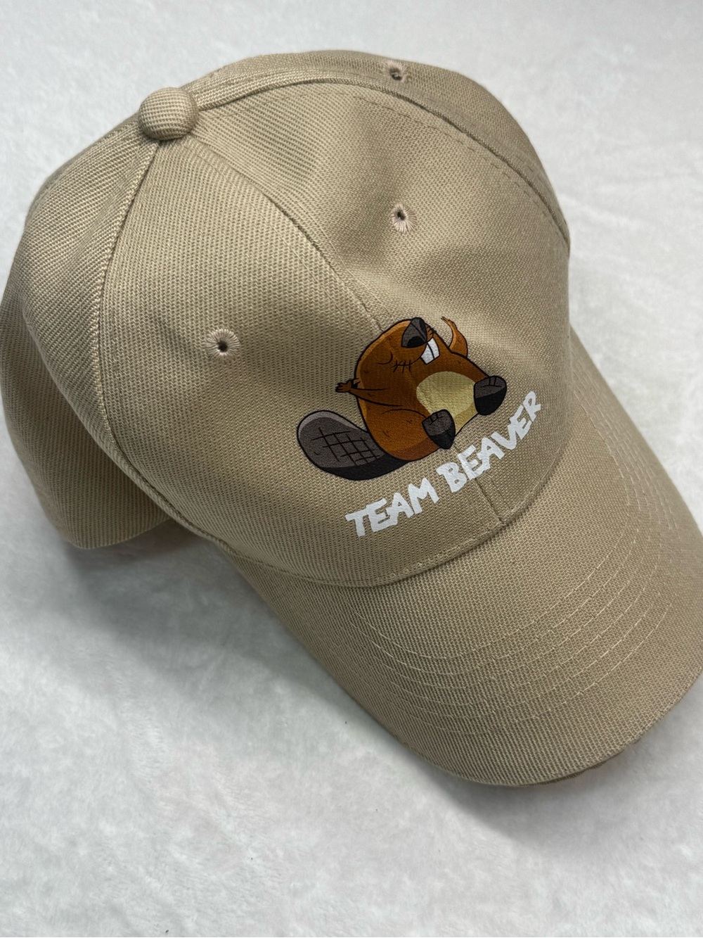 Team Beaver Khaki Hat Beaver Revenge Enemy Adjustable Baseball Cap - Picture 5 of 5